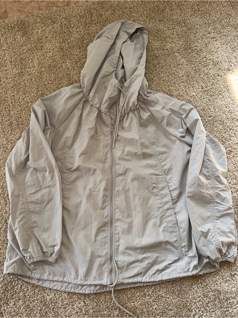 Avia Light Gray Hooded Outdoor Jacket